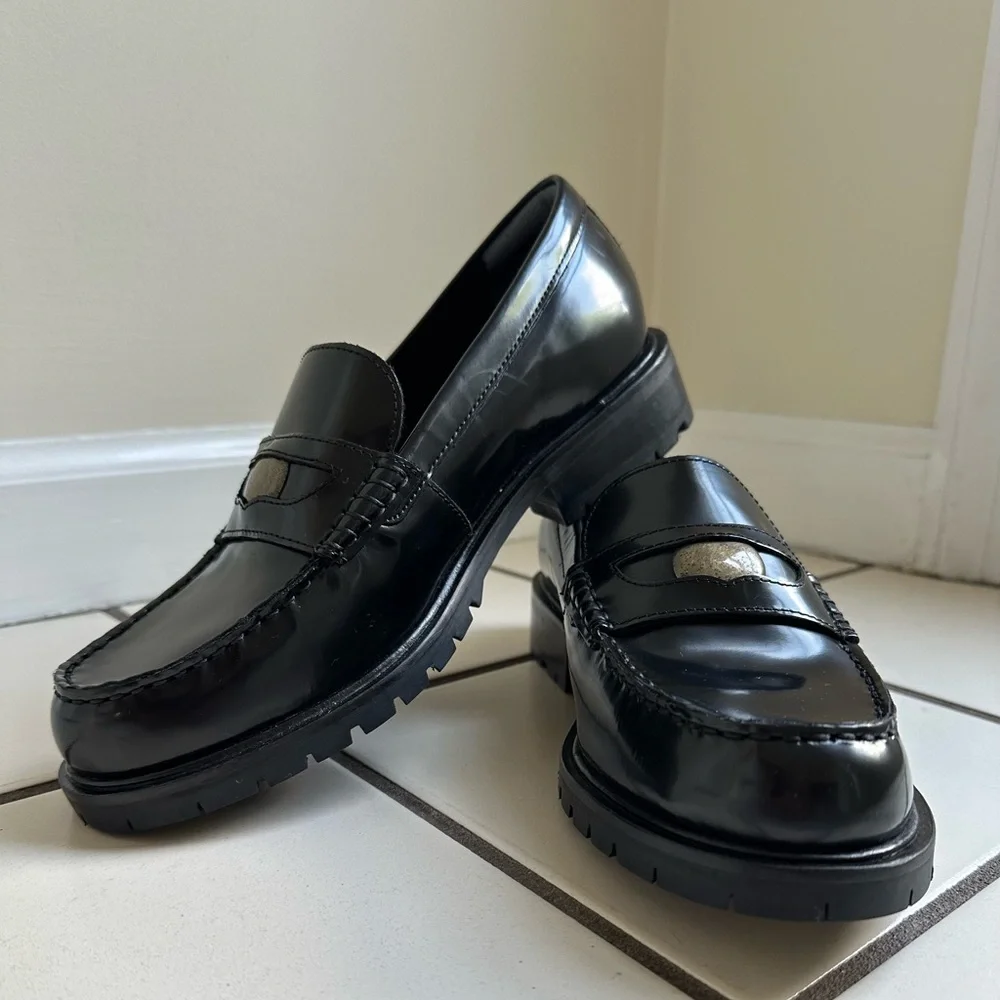 Free People Liv Black Loafers- Size 38- NWOB - Picture 3 of 10
